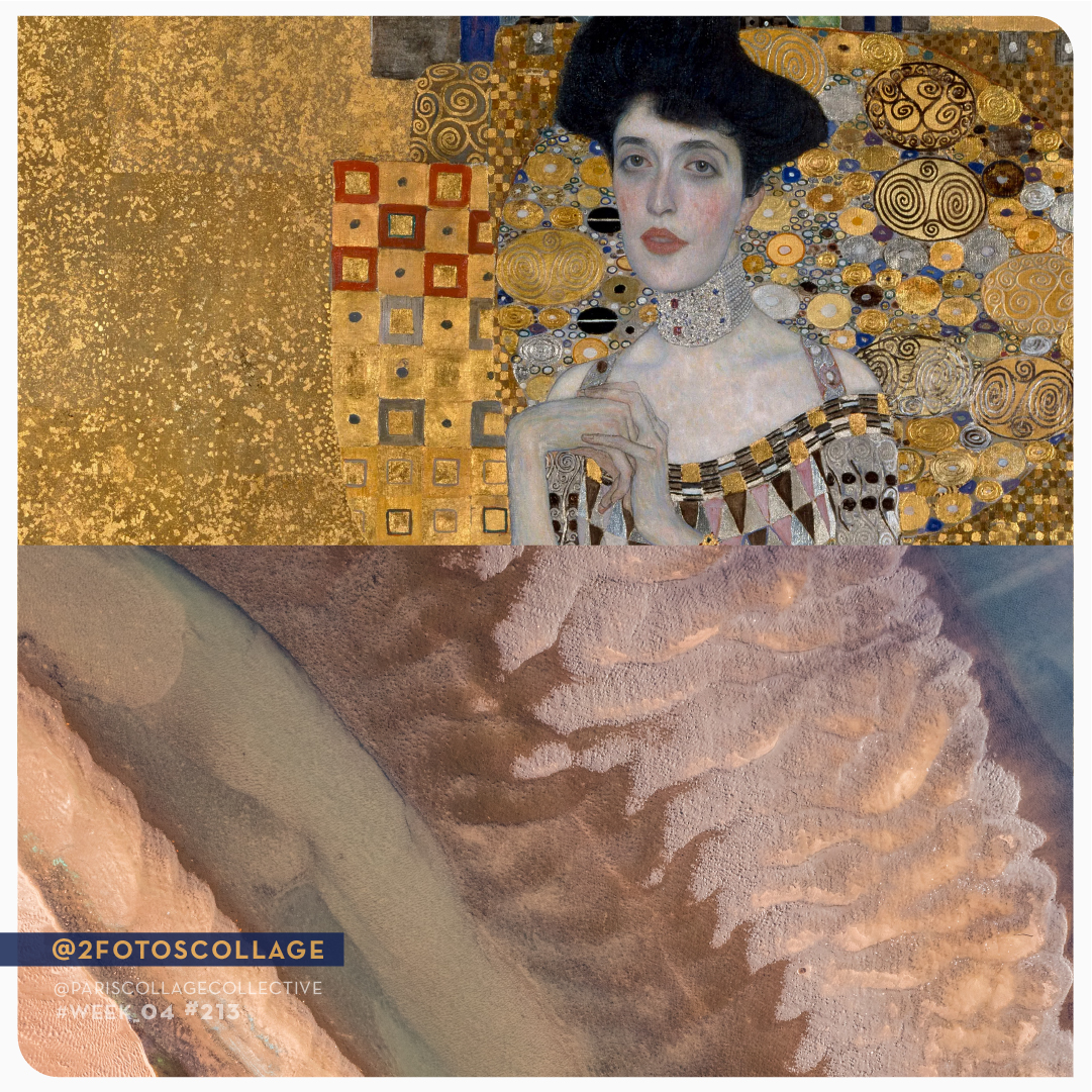 NestorCanoWorld's tweet photo. #2FotosCollage to @pariscollagecollective #challenge #213 #week04 #2023 #pariscollageclub
#minimalcollage #2fotoscollageproyect #gustavklimt
Aerial photography by Dave Hoefler
@just_midwest_rock. And the painting I hope it is not necessary to explain it ;) #Gustav #Klimt https://t.co/VD8IpYCm4r