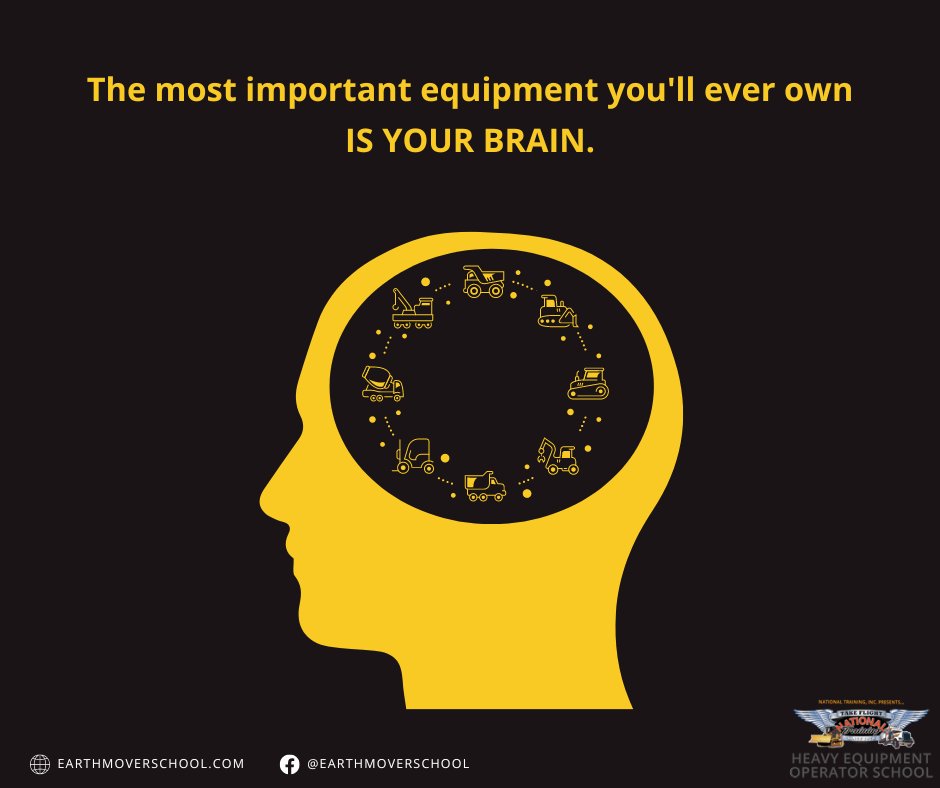 Keep our minds sharp and constantly learning so that we can maximize our potential. Have a safe weekend everyone! #heavyequipment #thoughtstoponder