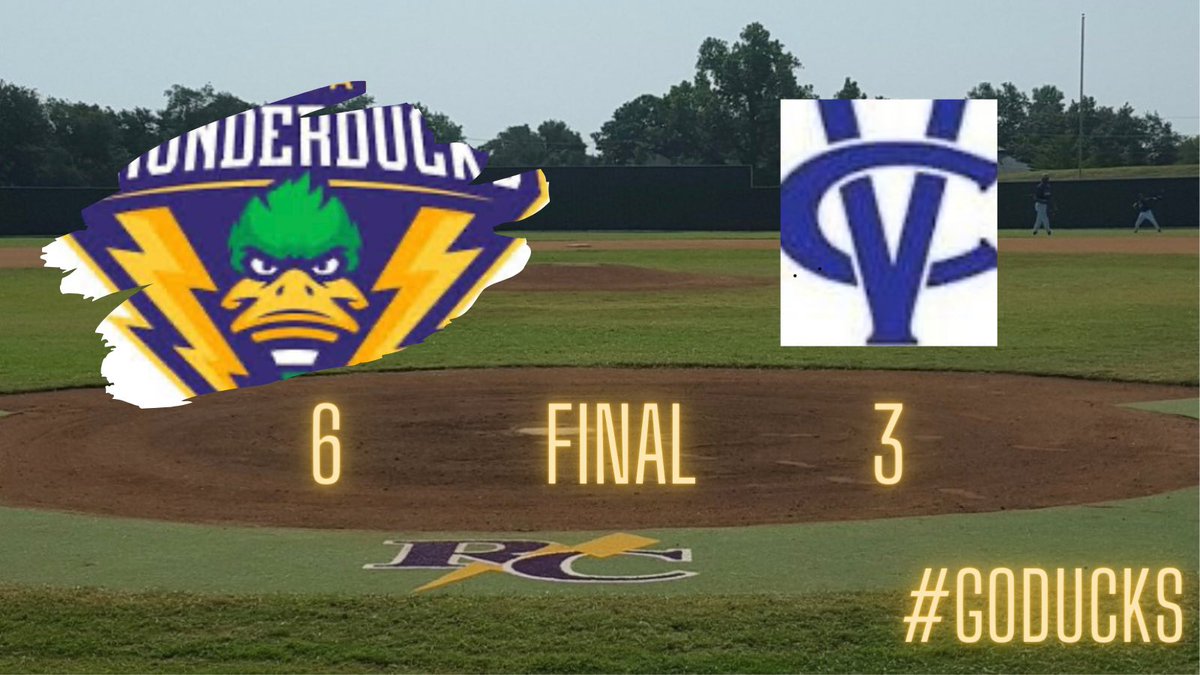 The T-Ducks win on the road against Vernon!

WP: R.Taylor (1-0) 4 IP, 0ER, 4H, BB, 4K
Sv: Smoot (1) 3IP, 0ER, BB, K

Watkins: 1-3   HR, 2 RBI
Biediger: 1-3   2 RBI
Stanners 1-2   RBI
Bomersbach: 1-1   2B