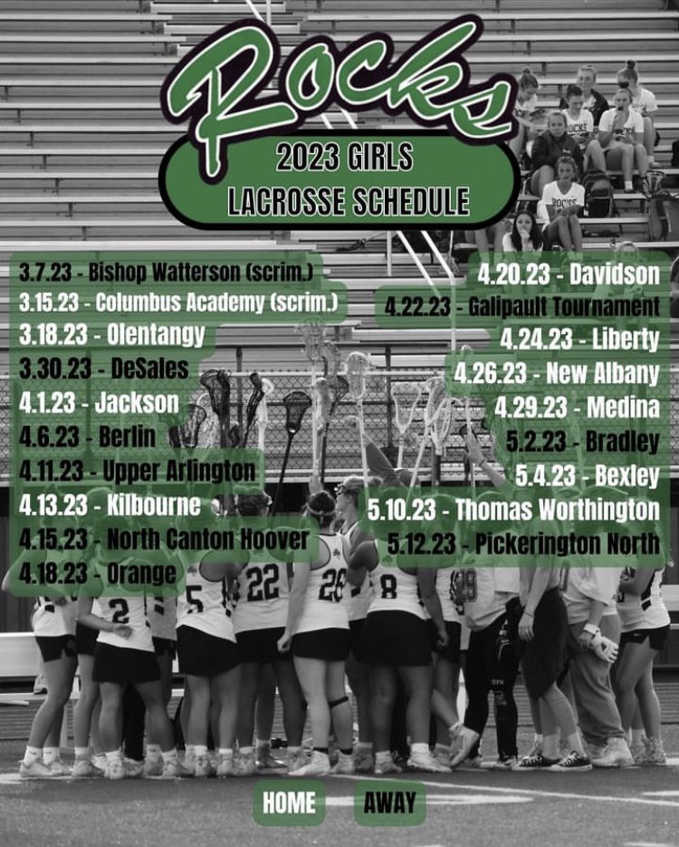 ☘️ 2023 Dublin Coffman Girls Lacrosse Schedule ☘️ GO ROCKS!