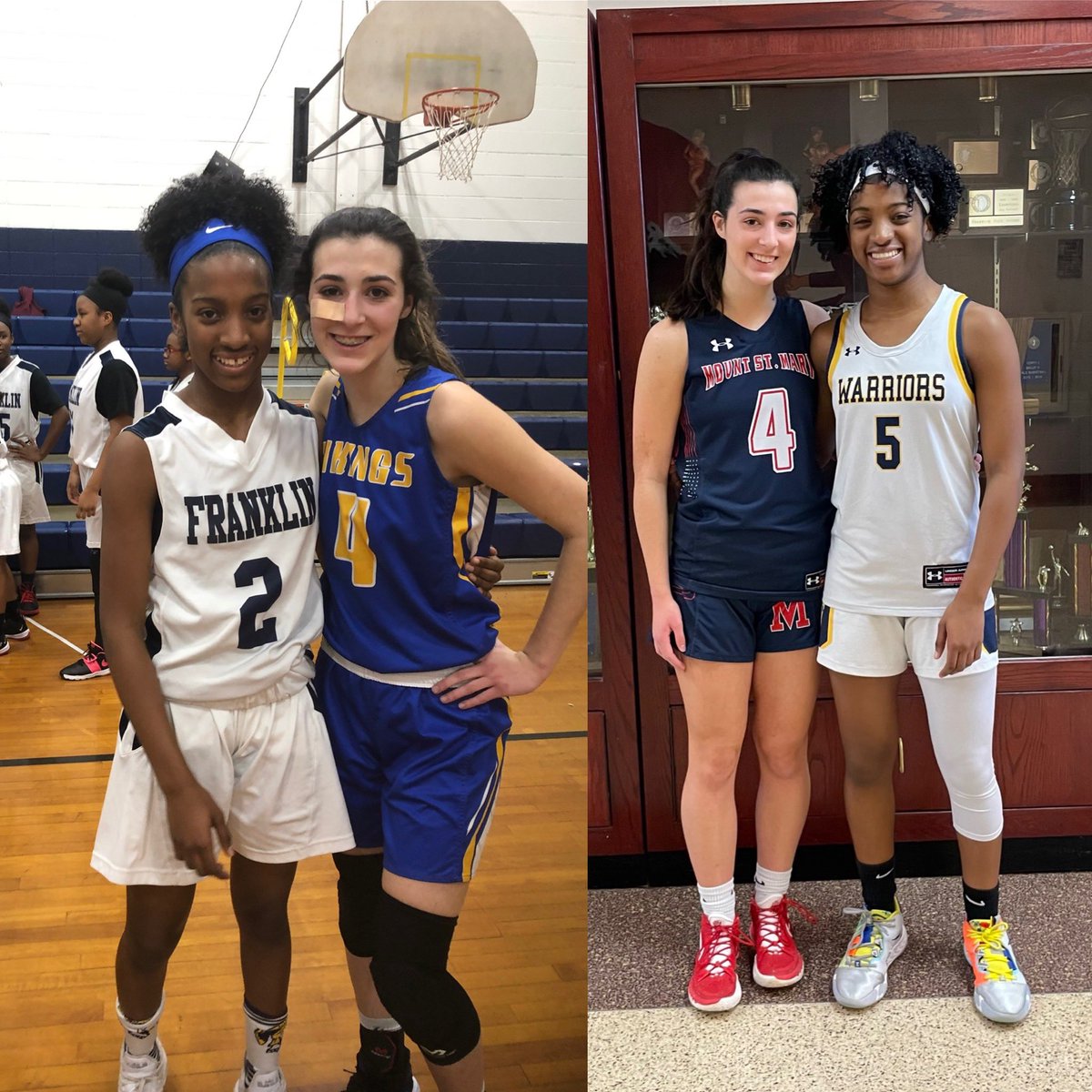 @ty_wanna @rachel_castela @MountSaintMary @Fhsladywarrior1 @kristensomogyi From 8th grade to junior year, still better when they’re in the same uniform