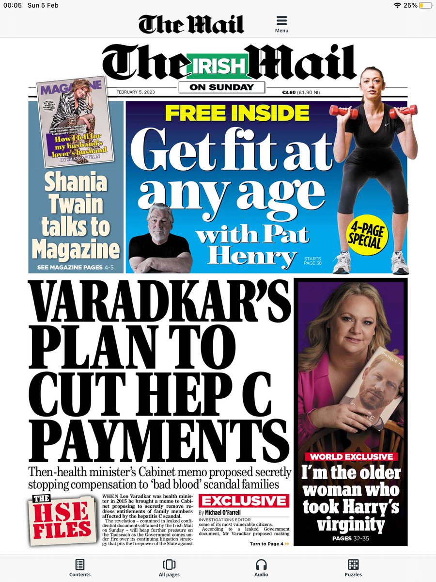 JohnEdwardLee's tweet photo. 🔴Plan by @LeoVaradkar to cut Hep C payments @IrishMailSunday … more exclusive #hsefiles revelations #nursinghomes https://t.co/qJb0uNXrn9