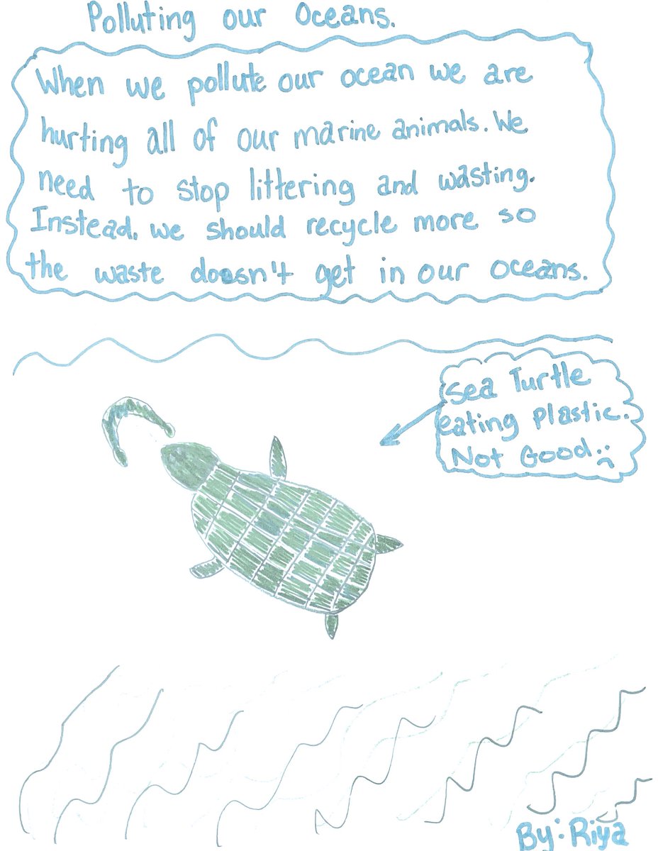 My 10 year old daughter with a conservation message. Let’s save the oceans everyone