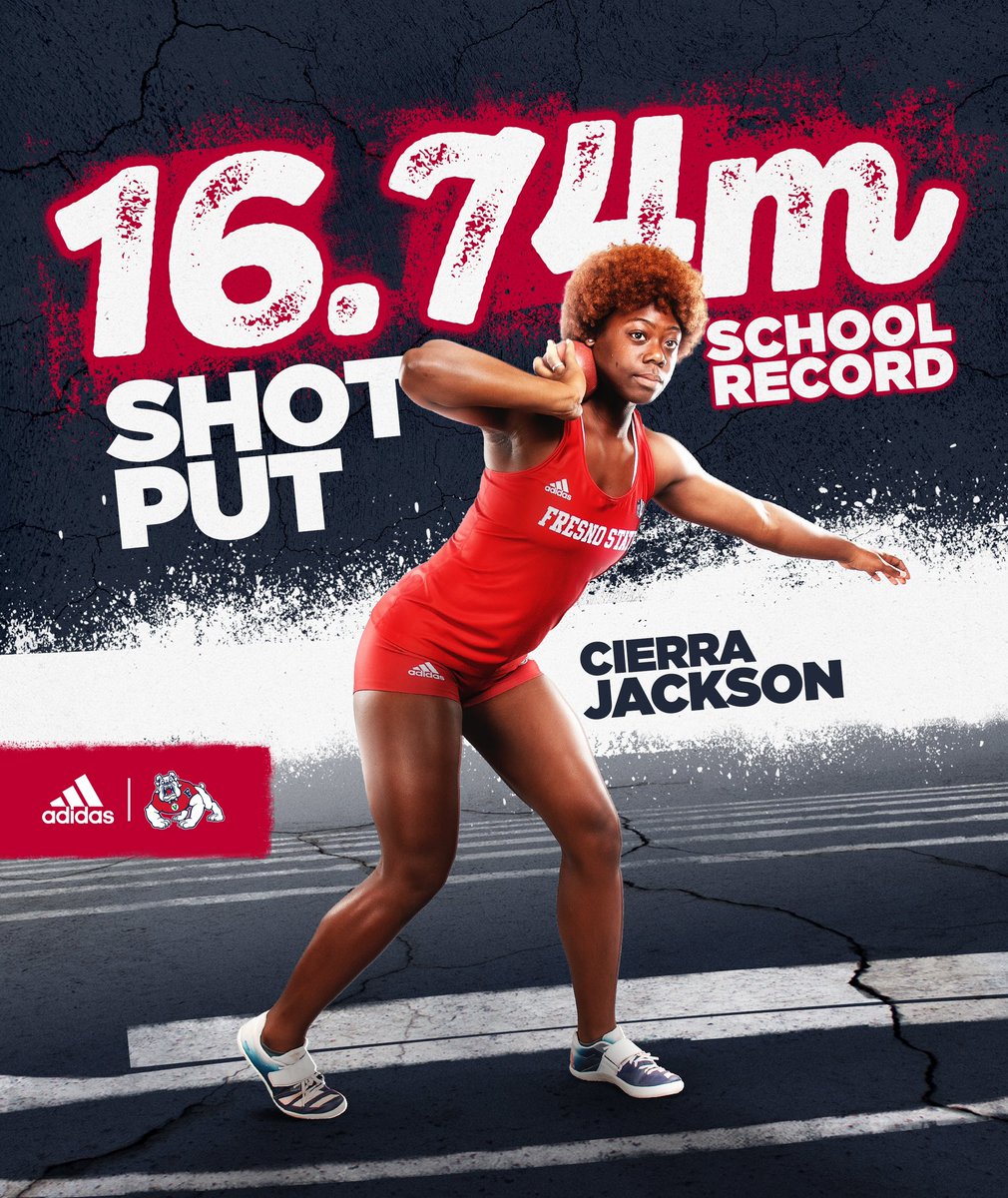 Record are meant to be 𝐁𝐑𝐎𝐊𝐄𝐍 😤

With a 16.74m throw, Cierra Jackson now holds the Fresno State shot put record, previously held by Dot Jones since 1986. 

#GoDogs | #ForTheV | #MakingHerMark