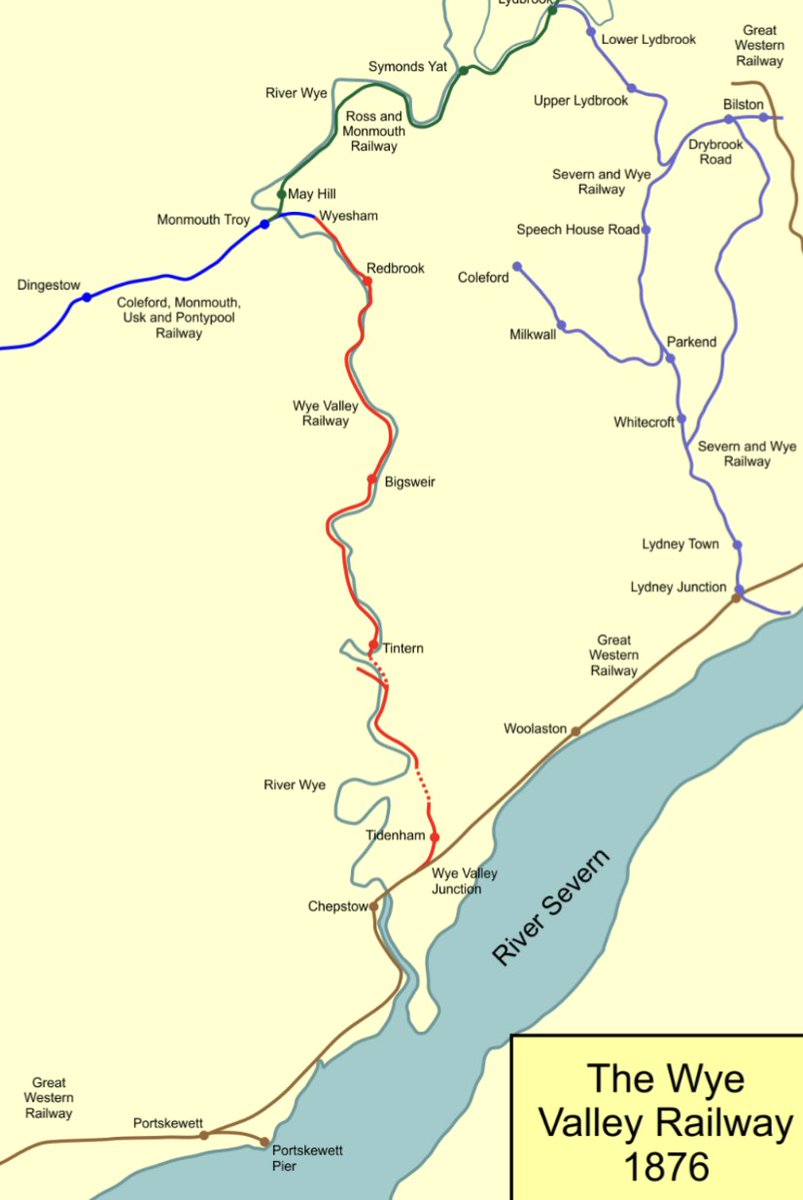 The Wye Valley Railway opened in November 1876, the line stretched from Monmouth to Chepstow following the River Wye.  The line closed in 1964 due to a worsening financial situation.

Like and follow the page and also share it with friends, family or other groups.