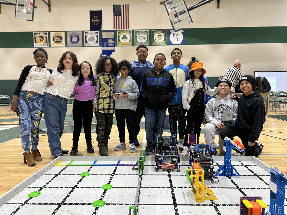 Another great day for Chapelwood Robotics in Zionsville.  Jacob Modesto and Miguel Quinones-Mora placed 1st overall.  They were the top team in qualifications AND finals!Team B had a great meet and placed 5th overall. <a href="/CWChamps/">Chapelwood Elementary</a> <a href="/Mrs_CoachBrown/">Angela Brown</a> <a href="/tam3172/">Terri Alexander-Mathews</a> <a href="/WayneTwpSuper/">Dr. Jeff Butts</a> #wearewayne