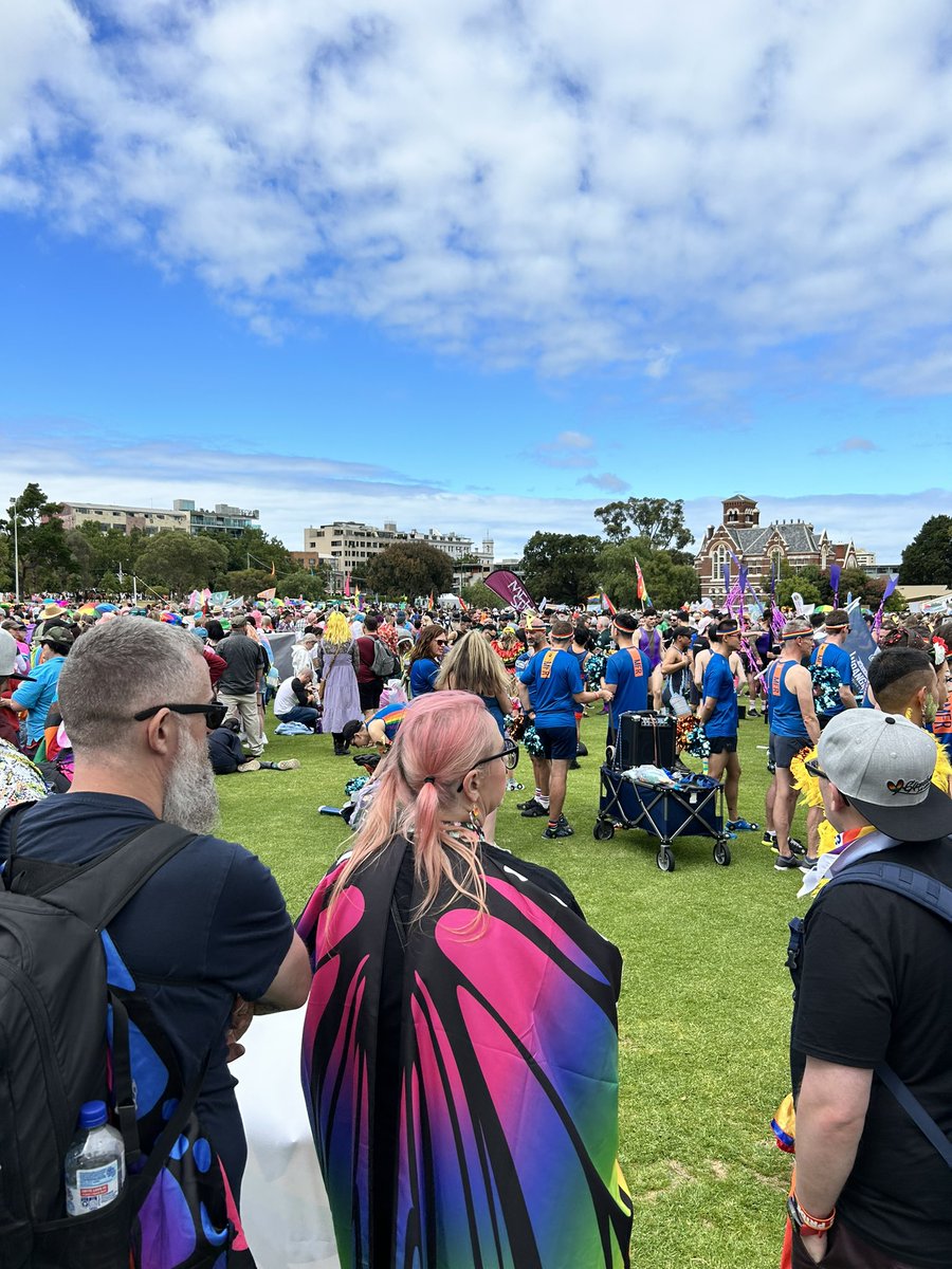About to start our March with Gippsland Pride Initiative #pridemarch2023