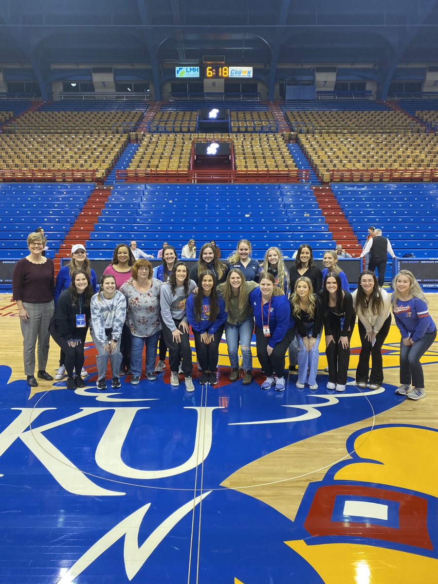 Our Super cool ESPN Plus and Videoboard crew for National Girls and Women in Sports Day, thank you for all you do for Kansas Athletics!