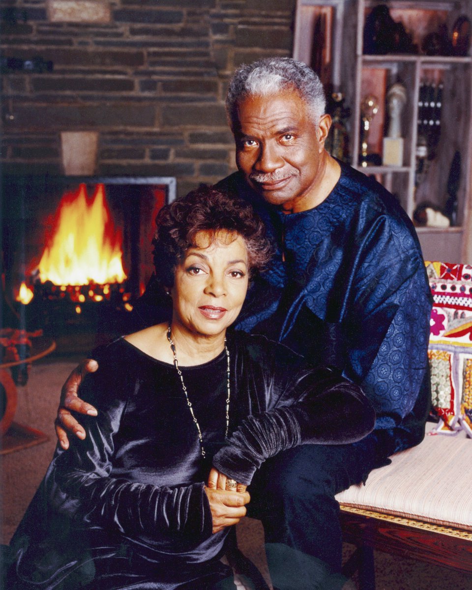 Ruby 100: Wow. Eighteen years can sure go by in a flash sometimes. Rest in peace, Dad. You too, Mom. We’re still at it, and we miss you so. We all do. 📷: Dwight Carter #rip #ossiedavis #rubydee 
#strongblackman #father # loveartandactivism #actorslife #becauseofthemwecan