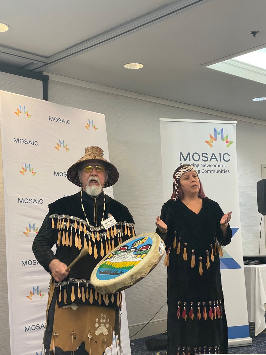 sobhanajm9's tweet photo. Beautiful opening by @SquamishNation’s Bob and Loni. 
@MOSAICBC @OlgaStachova 🙏for a great panel discussion with
@ChantelleKrish,  Diana Barry  and me. Amazing testimonials from SCOPE graduates. 🎉
@Vancity
 #ImmigrantVoices #MOSAICBC #MOSAICSCOPE https://t.co/Ul4imqdbqh