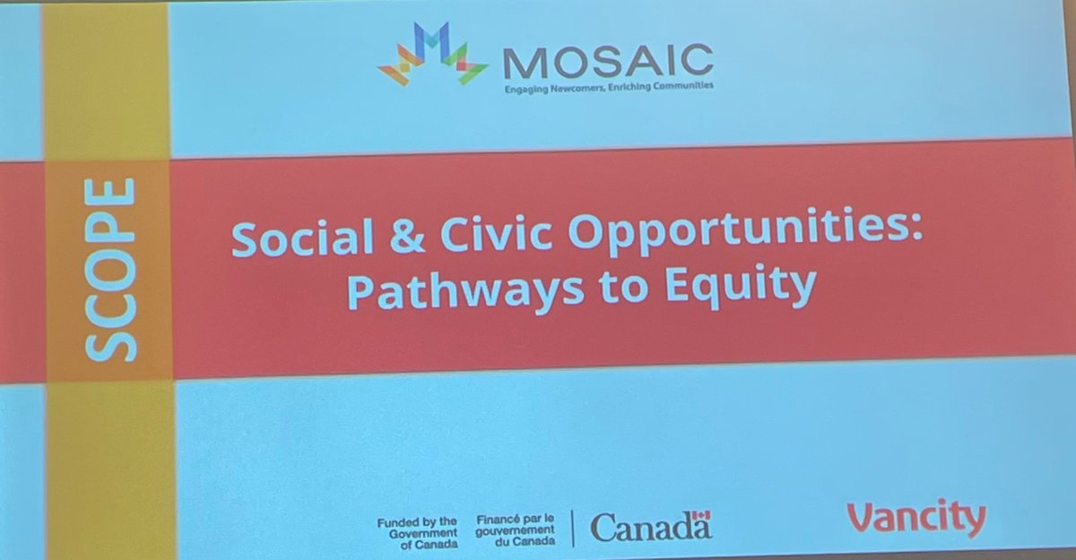 sobhanajm9's tweet photo. Beautiful opening by @SquamishNation’s Bob and Loni. 
@MOSAICBC @OlgaStachova 🙏for a great panel discussion with
@ChantelleKrish,  Diana Barry  and me. Amazing testimonials from SCOPE graduates. 🎉
@Vancity
 #ImmigrantVoices #MOSAICBC #MOSAICSCOPE https://t.co/Ul4imqdbqh