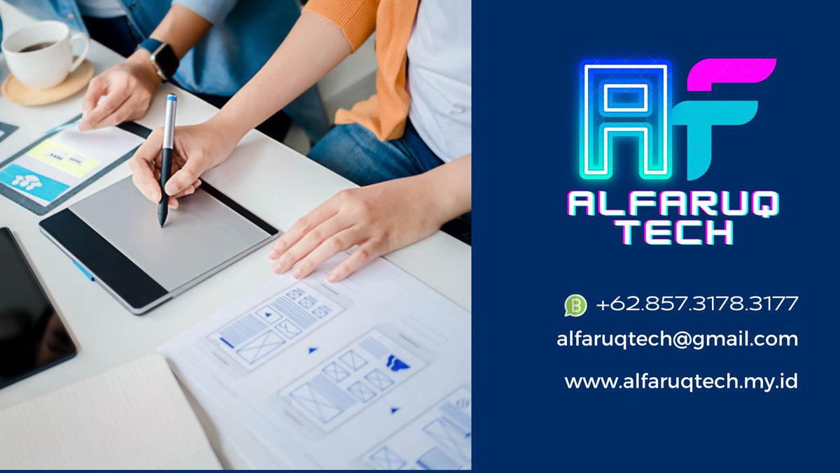 mfajar_alfaruq's tweet photo. Alfaruq Tech Indonesia @alfaruqtech ~ Jasa desain pembuatan website profesional murah terpercaya di Jombang, Jawa Timur, WA +6285731783177.
#alfaruqtech #alfaruqtechid #alfaruqtechindonesia #jasawebsitejombang #jasawebjombang #desainerweb #webdesign #webdesigner #jombang https://t.co/T1w5HQOmP3