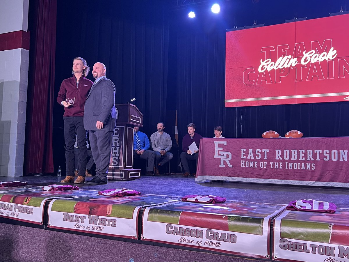 Congratulations to <a href="/collincook22/">Collin Cook</a> for being named 1 of our 3 Team Captains for this past season’s 2022 Football Team!