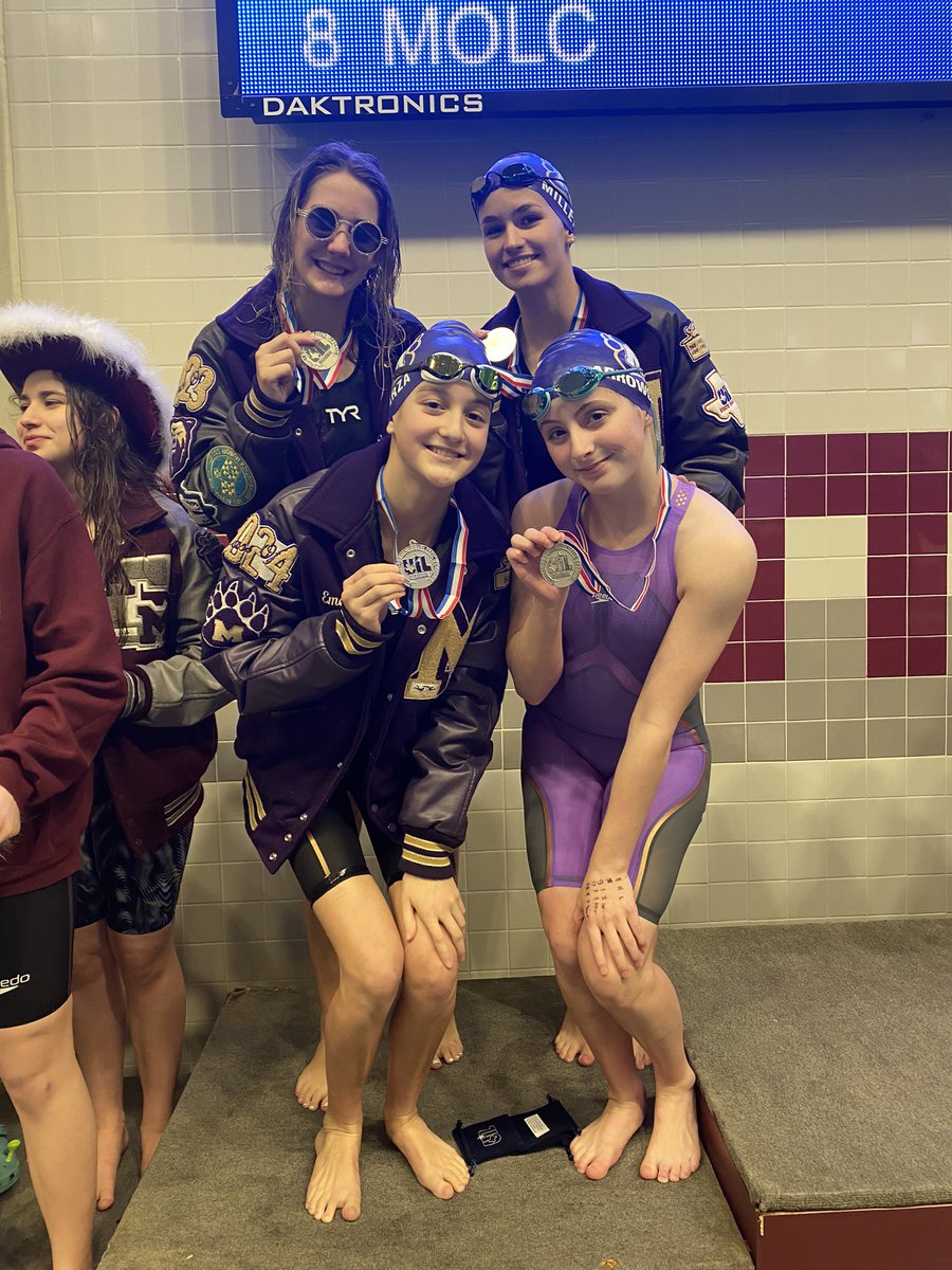 Emma, Emery, Kate, &amp; Kaelynn drop over two seconds in the 200 Free Relay to take silver and claimed an automatic qualifying spot to the State Meet! <a href="/ADHeard_MISD/">Clint Heard</a> @MrHollander_MHS <a href="/Miller_MHS/">Kathy Miller</a> @sjohnston_MHS  <a href="/Julie_Roth04/">Julie Roth</a> <a href="/MHS_Starkey_AP/">Kristy Starkey</a>