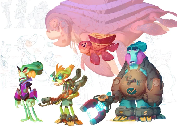You might recognize my work recently from the character designs of Crash Bandicoot 4: It's About  