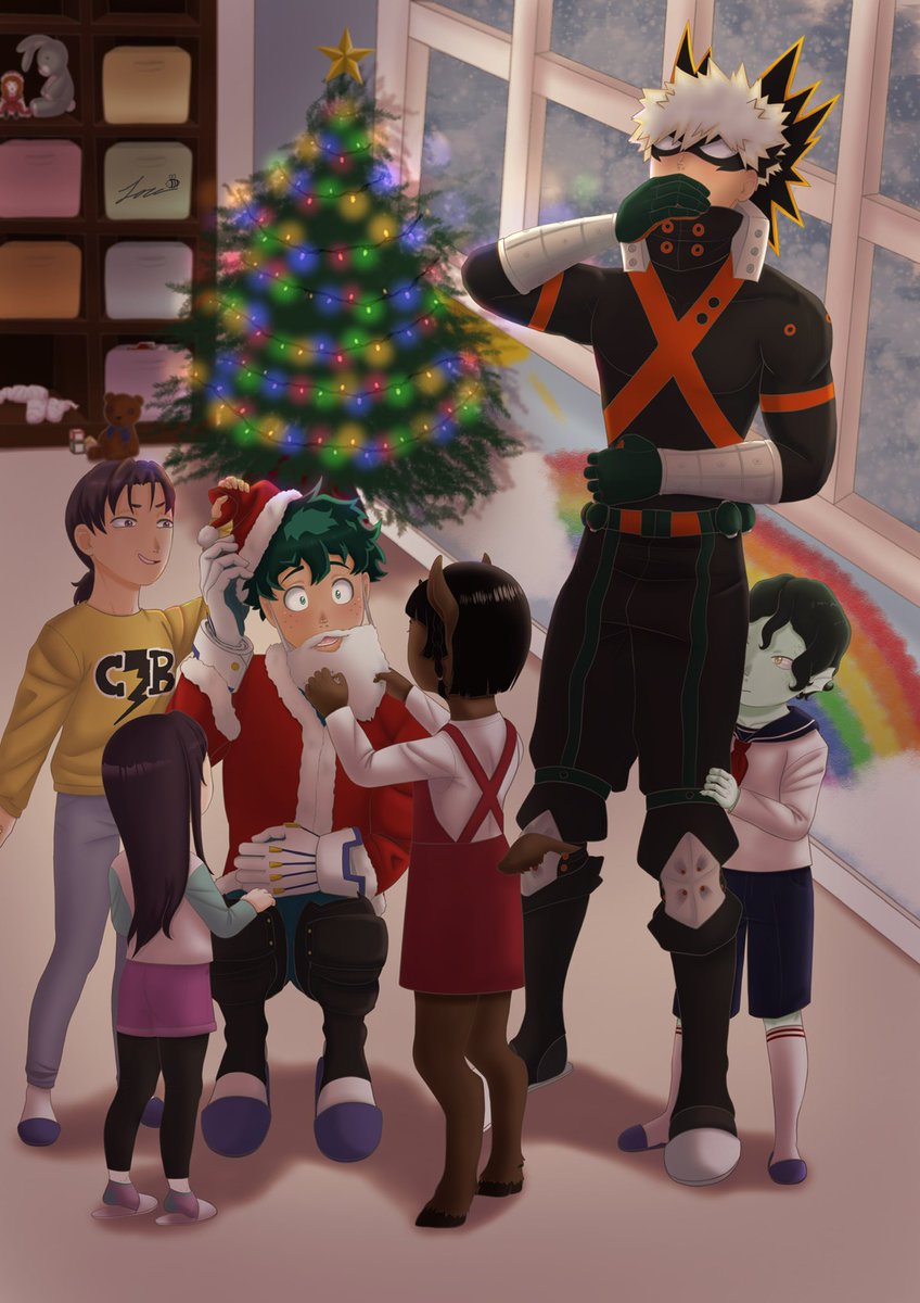Larabeedrawin's tweet photo. Excited to finally share my piece for the @WDHPZine! Find the link to the FREE zine below where you can enjoy over 200 pages of bkdkbk holiday goodness ⬇️

���🎁✨
#WDHPZine #bkdk #dkbk #MidoriyaIzuku #bakugoukatsuki #bakudeku #dekubaku https://t.co/XNiAeMr0D5