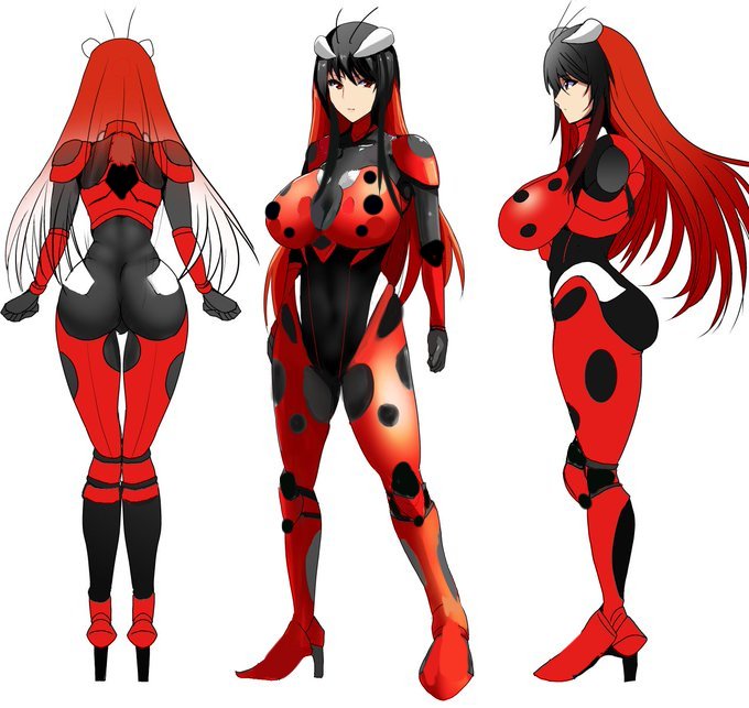 超昔書いたやつですが3面図的なやつです 