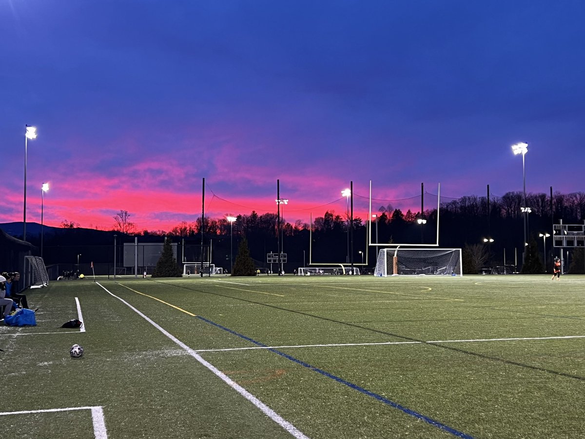 Soccer with a view, and some #dubs!  Girls battled and got the 3-1 win in the nightcap.  Goals for Morgan J(2) and Alyssa L(PK).  Another amazing performance for our back line(Morgan B, Jillian G, Ella V and Jamie M.). One more in the morning, but already a huge success!