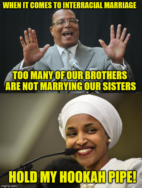 TraitorJokes's tweet photo. @DailyCaller If ilahn mullah Omar can marry her brother there nothing off the charts https://t.co/uXL1FrDdDv