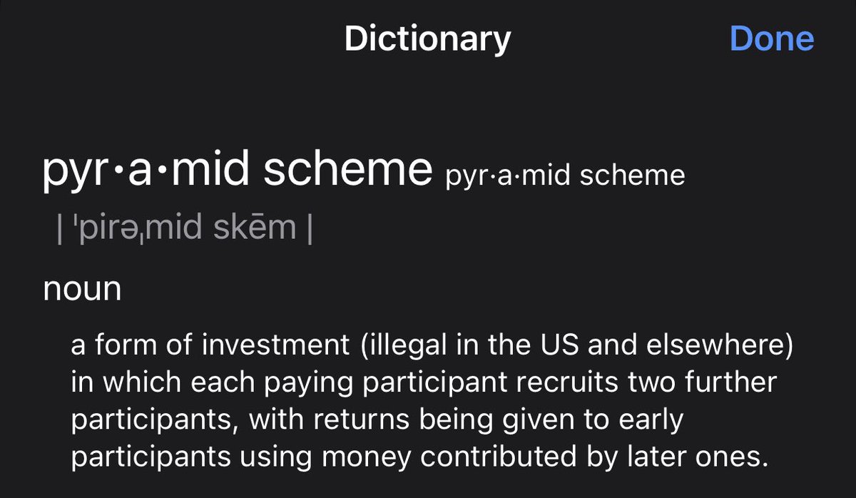 SilentMarioBro's tweet photo. @paulbensonsucks @castle_crypto Imagine being in 2023 and not knowing what a pyramid scheme is https://t.co/lkcc3GwXK8