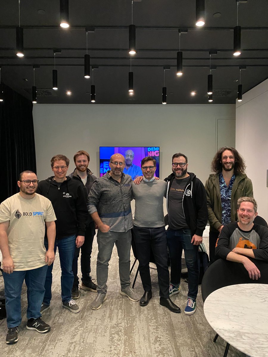 Liko, our ceo and cofounder, getting ready with the gang at #Demonights2023!

Watch him pitch our game live on Twitch:
twitch.tv/lotoquebec