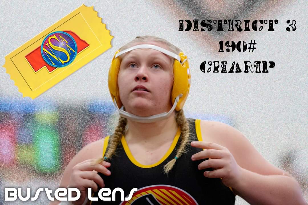 LensBusted's tweet photo. Makena Schramm earned her ticket to Omaha with her District Championship. Full write upon @LadyWrest1 on our Facebook! https://t.co/ur51nEEugV