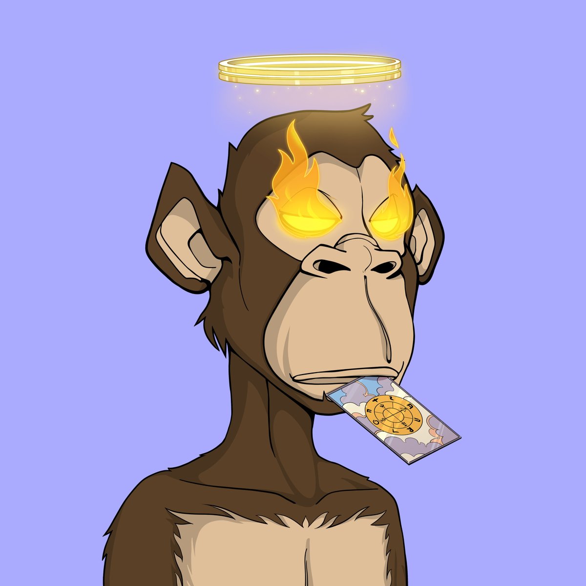 WOW! Not sure what to say about the new #TRIBΞ grail I picked up tonight. This golden portal, flame eyes, tarot card clean dude is a 1/1! 😇🔥🔮

LFG! <a href="/tribeodyssey/">Tribe Odyssey</a> 🟥🫡