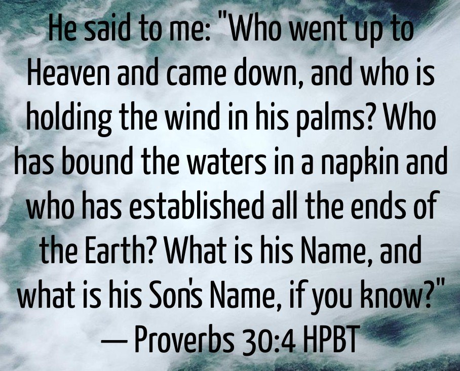HodgesCliff's tweet photo. #Proverbs30 #Proverbs30_4 #Ascended #Descended #Ascension #Descension #Bible #Scripture #Scriptural #Biblical #Saints #VerseOfTheDay #Messianic #Nazarene #Nazarite #Netzarim
https://t.co/6manFj0sqG https://t.co/pa00xUElrO