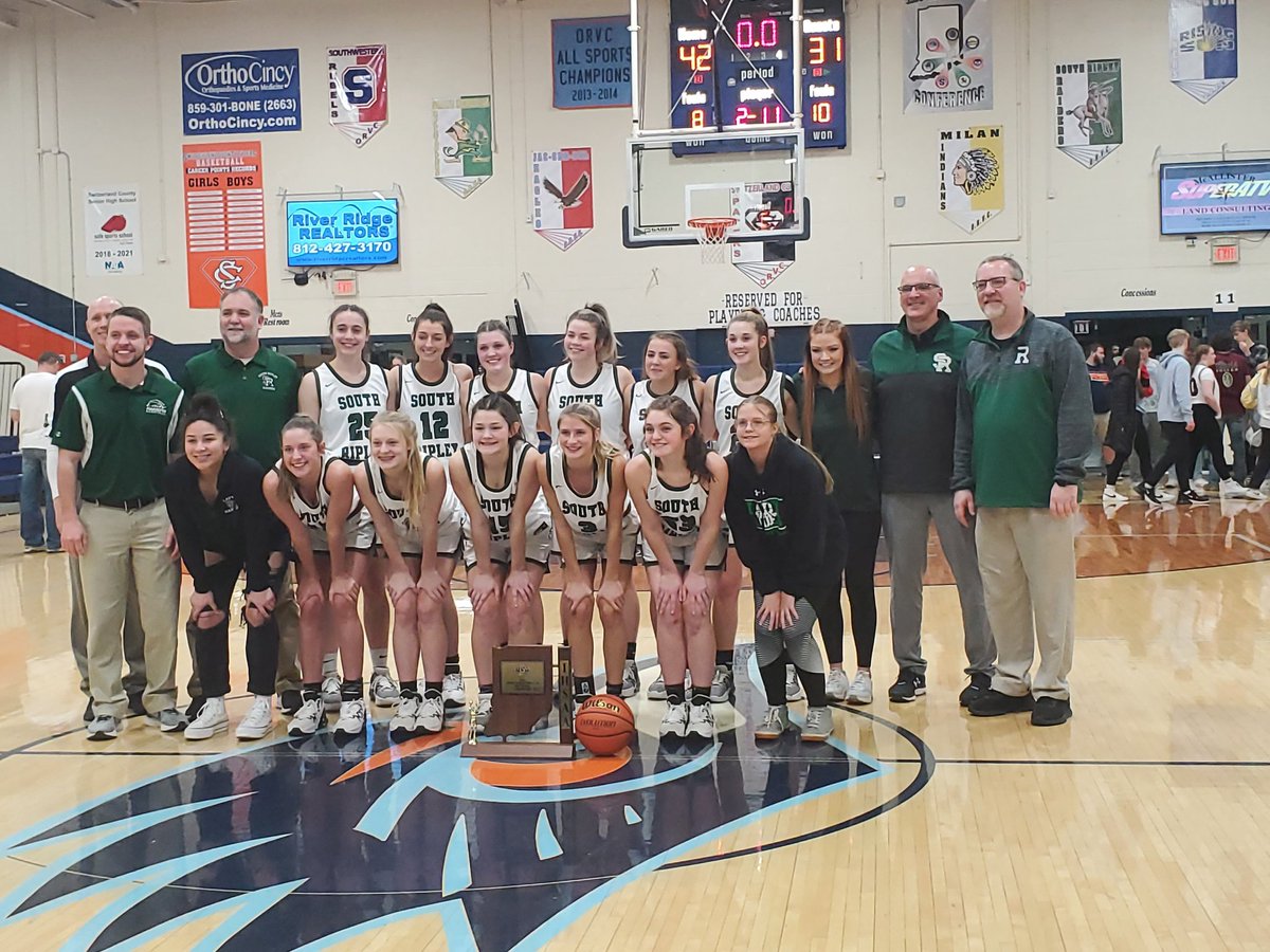 South Ripley Lady Raiders win the 2A Basketball Sectional #45.