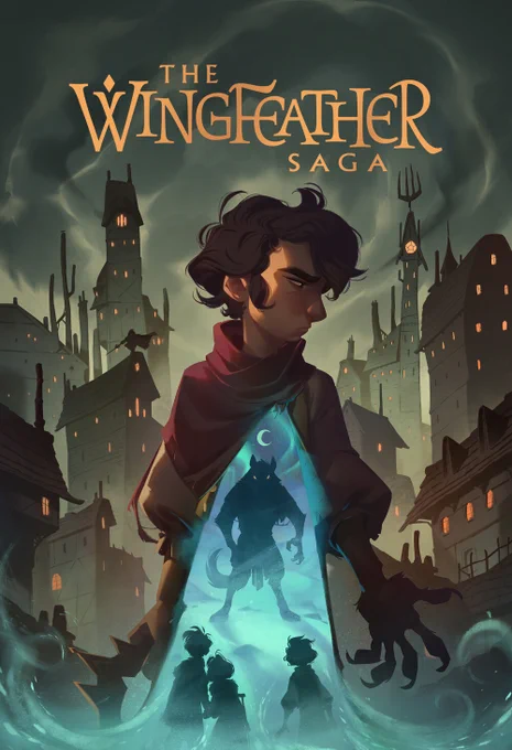 The book covers or character designs for the Wingfeather Saga series and animated show! 