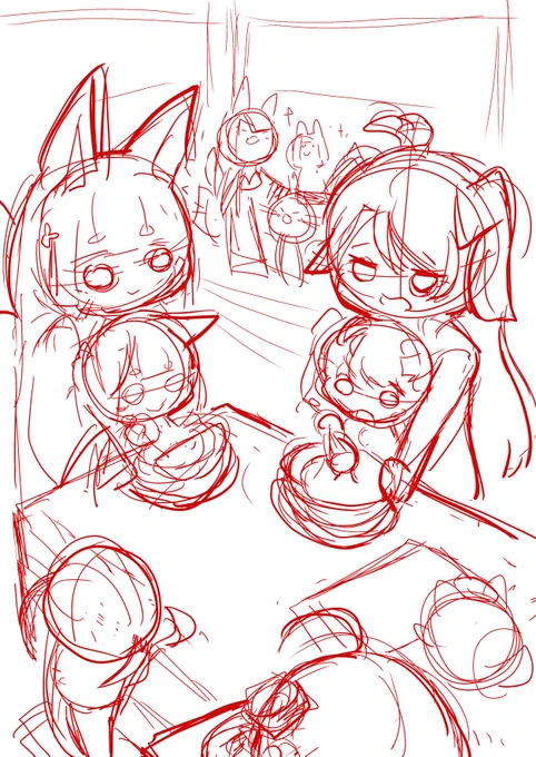 次描くやつリトルの子セットなバレンタインイラストにしたい 