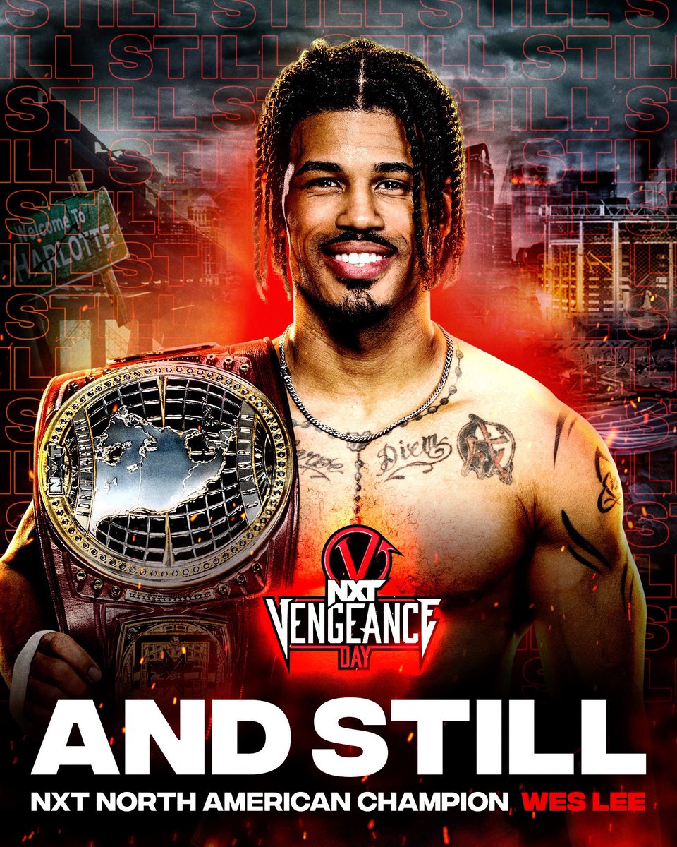 WWENXT's tweet photo. .@WesLee_WWE beats Dijak! He is still the #WWENXT North American Champion!!!

#AndStill #VengeanceDay https://t.co/eNfu7VBlyK