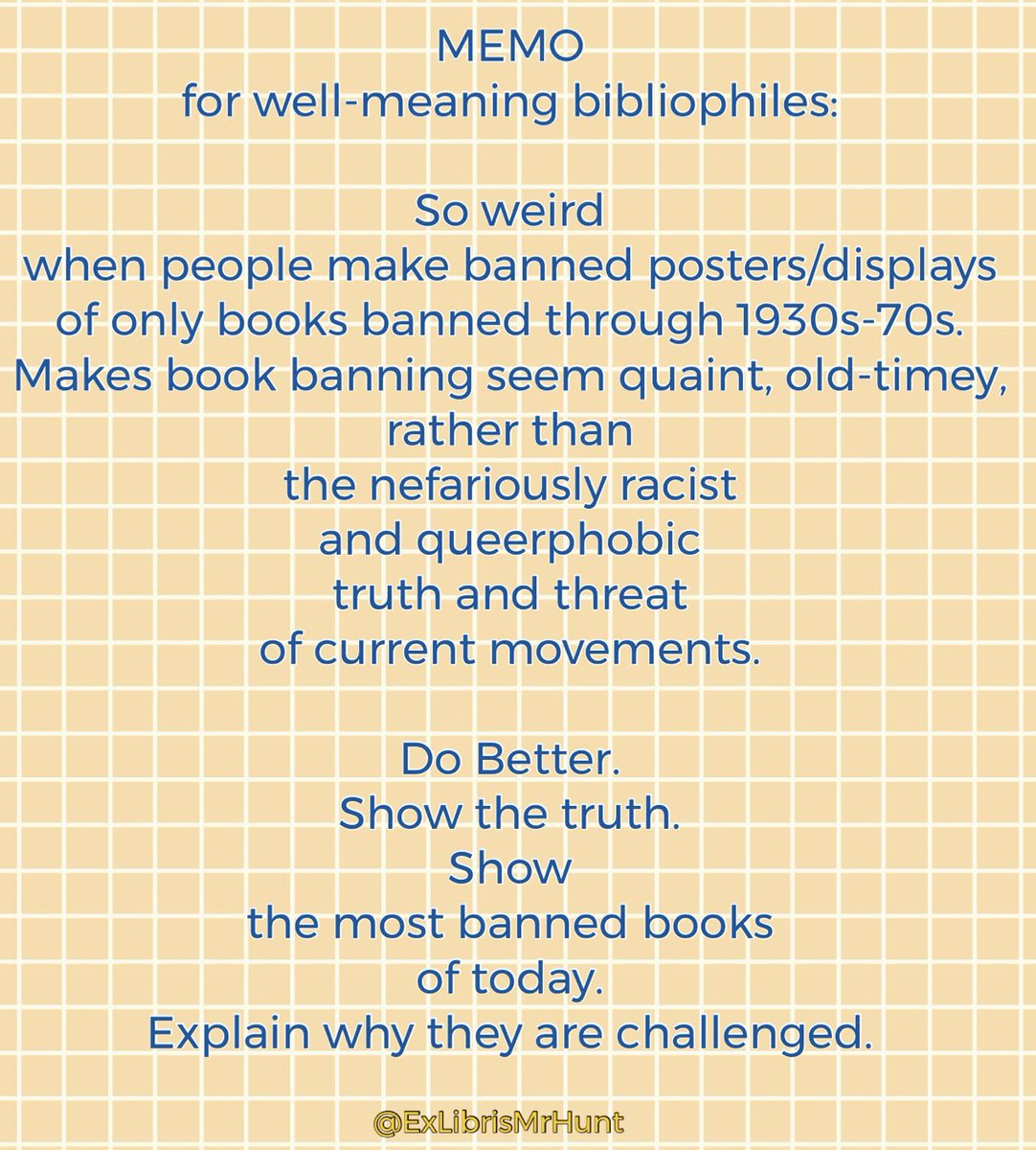 For next year’s #bannedbooksweek or any #bannedbooks posts, memes, posters, etc, consider this.