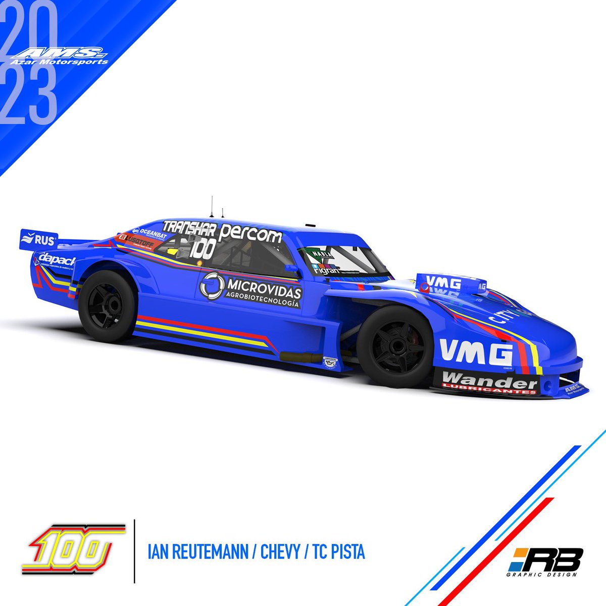 AzarMotorsports's tweet photo. Les presentamos el #Chevrolet de @IanReutemann para su año en TCPista. 

Diseño @RBDesignOficial https://t.co/T6pig0D2WI
