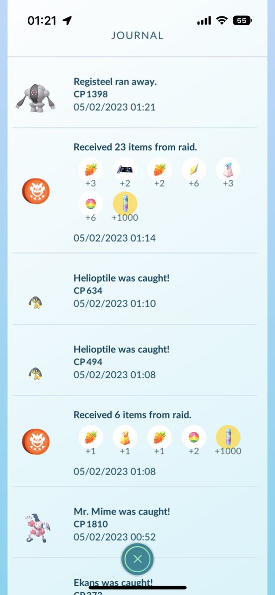 aPokespokes's tweet image. Make that 3 hundos in 24 hours! But… it fled 🙈🥲 I’ve done well, first legendary/mythical hundo that’s fled… 1 in 49! As I said to the friend who sent it to me… better to make it a Registeel rather than a Rayquaza 😁😂

Now time to sleep 😴 

#PoGO #LegendaryHundo #LostHundos