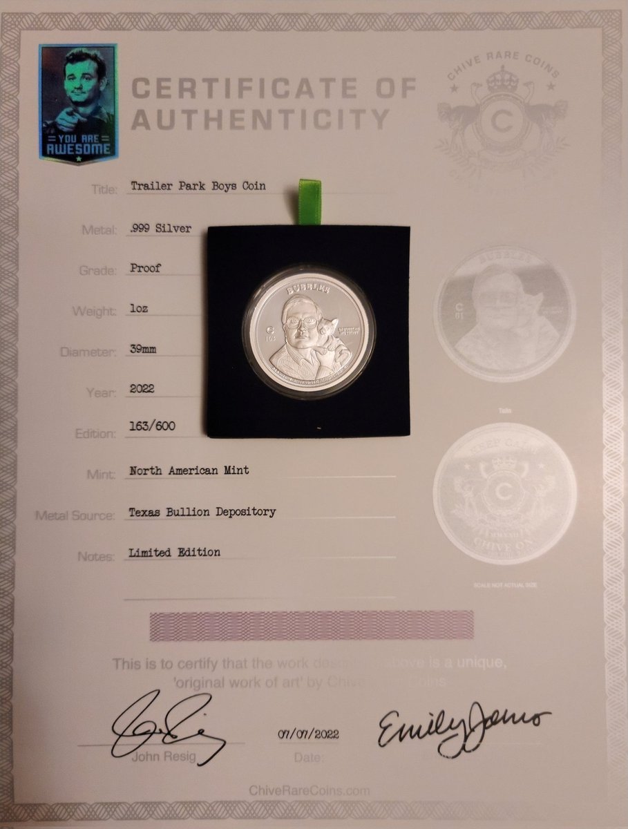 squatch8628's tweet photo. @SWEARNET @MSmithBubbles @realrobbwells How can I get these certificates of authenticity signed by you boys?!?! Just tell me where to mail them and how hash coins. Please get back to me! Also, where can I watch full jail episodes? I can't find them on my swearnet app. https://t.co/NzVmUw1pu1