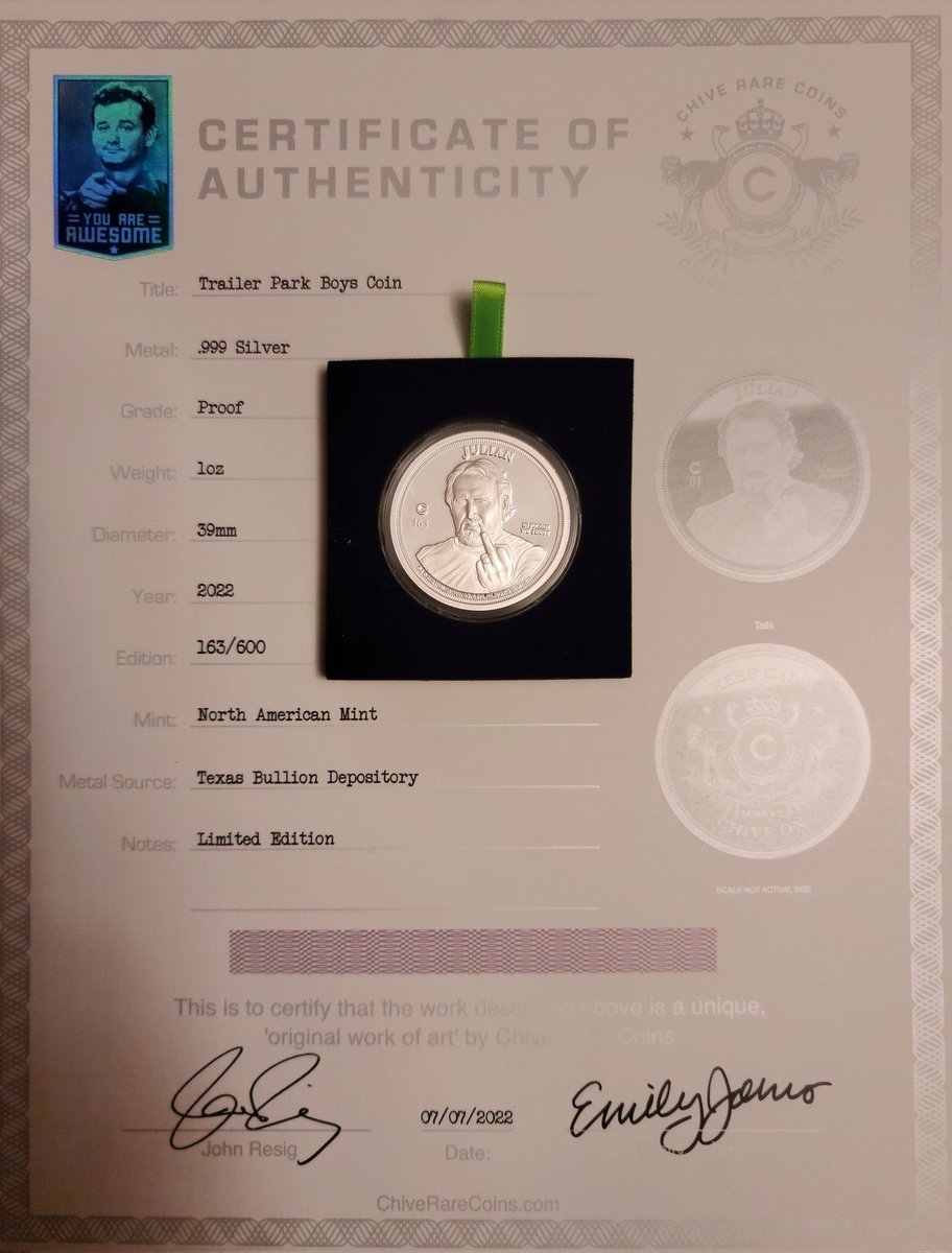 squatch8628's tweet photo. @SWEARNET @MSmithBubbles @realrobbwells How can I get these certificates of authenticity signed by you boys?!?! Just tell me where to mail them and how hash coins. Please get back to me! Also, where can I watch full jail episodes? I can't find them on my swearnet app. https://t.co/NzVmUw1pu1