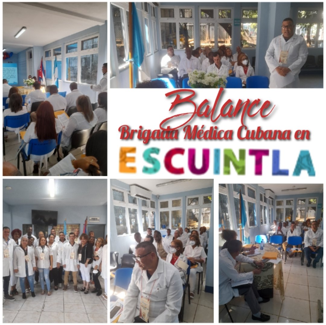Excelente Jornada de Balance y reflexión para hacer mejor nuestro trabajo.
 "Nadie interrumpa el rito,
Queremos amar en paz
Para decir en un grito:
¡cuba va, cuba va!"
#CubaPorLaVida 
#MejorSinBloqueo 
<a href="/CubacooperaGt/">Cubacoopera Guatemala</a> 
<a href="/DiazCanelB/">Miguel Díaz-Canel Bermúdez</a>
