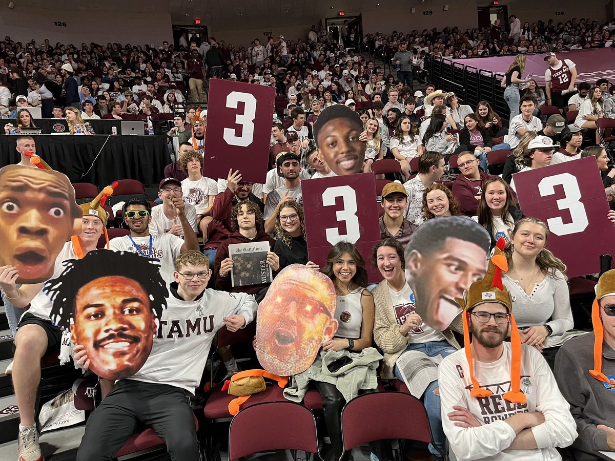 Matthew is living his best life with Reed Rowdies tonight as he watches the Aggies #BTHO Georgia! #inclusioninaction #inclusivepostsecondaryeducation