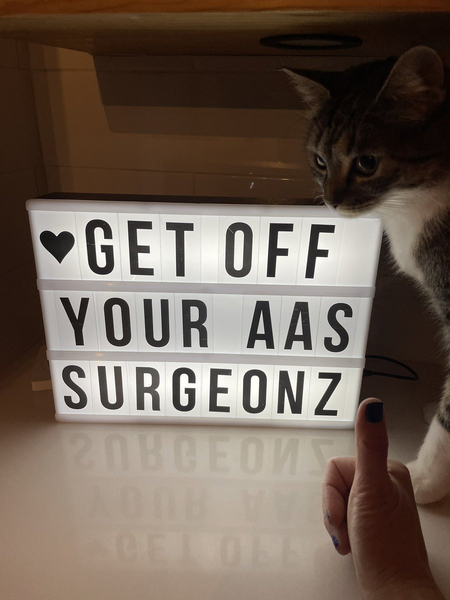 Hi @AcademicSurgery I made this for you. Sorry I ran out of “S”s but it’s cat-approved