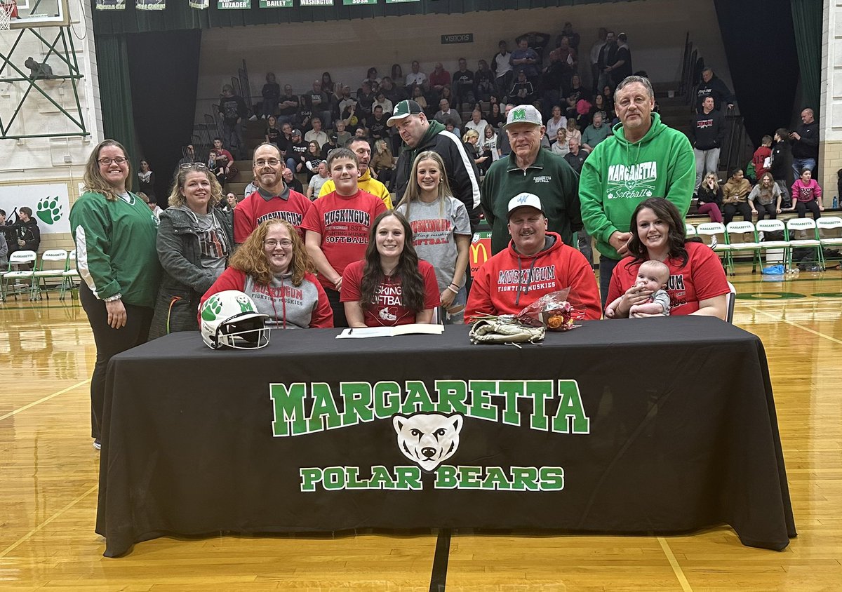 Ladybears_SB's tweet photo. Congratulations, Mariah!! #collegesigningceremony #MuskingumUniversity #Muskiesgotagoodone https://t.co/4g5ScyI2JV