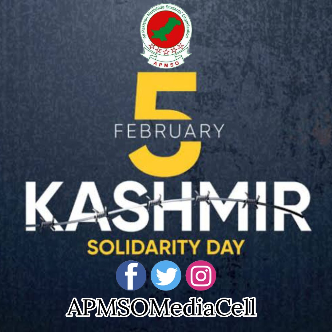 InchargeAPMSO's tweet photo. مقبوضہ جموں و کشمیر پر بھارت کی جانب سے آج بھی ظلم کے پہاڑ توڑے جارہے ہیں، عالمی برادری کشمیر کی حق خودارادیت کو تسلیم کرے۔
#KashmirDay #SolidarityWithKashmir https://t.co/8R4hq3XSon