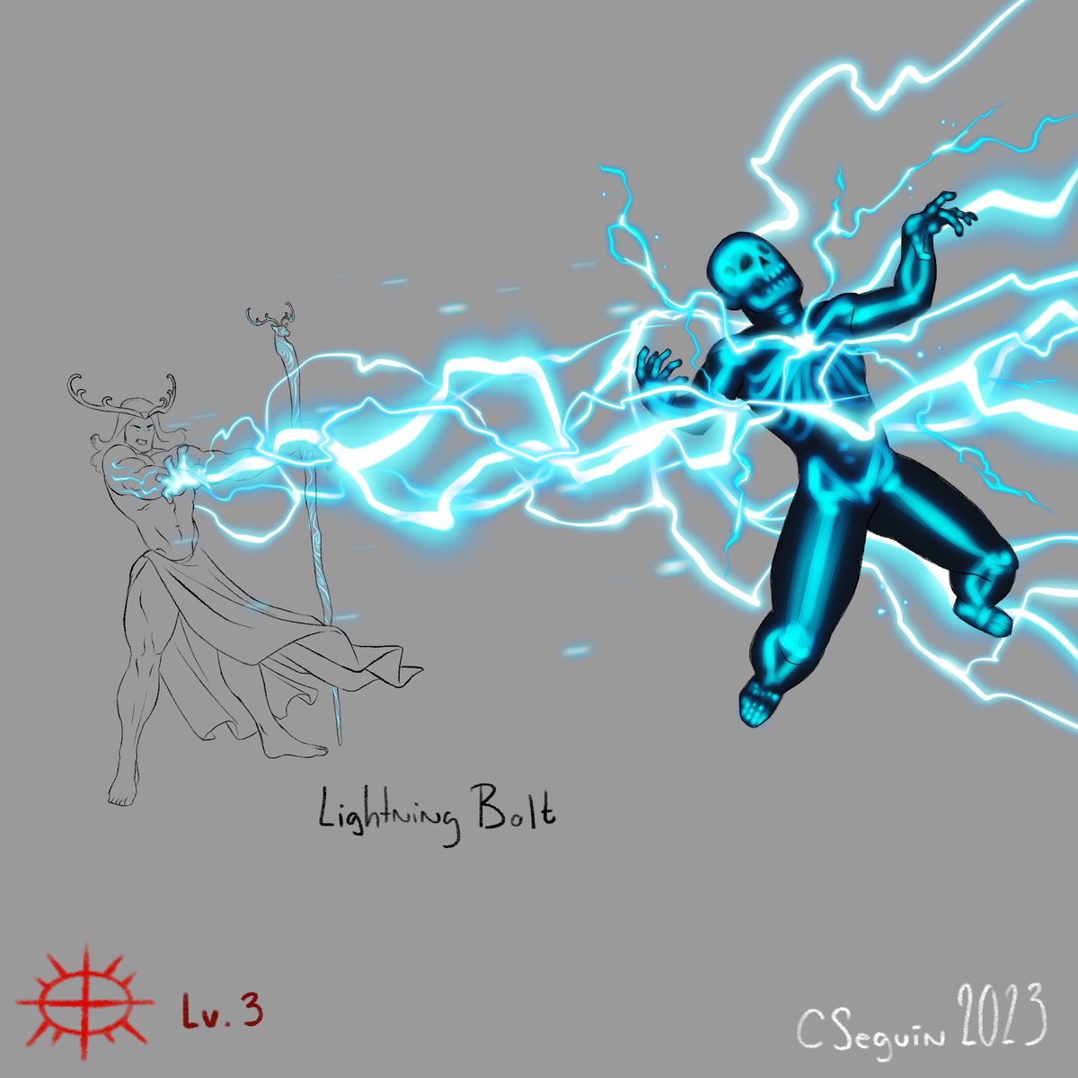 Qlem open) on Twitter "DND spells illustrated Lightning