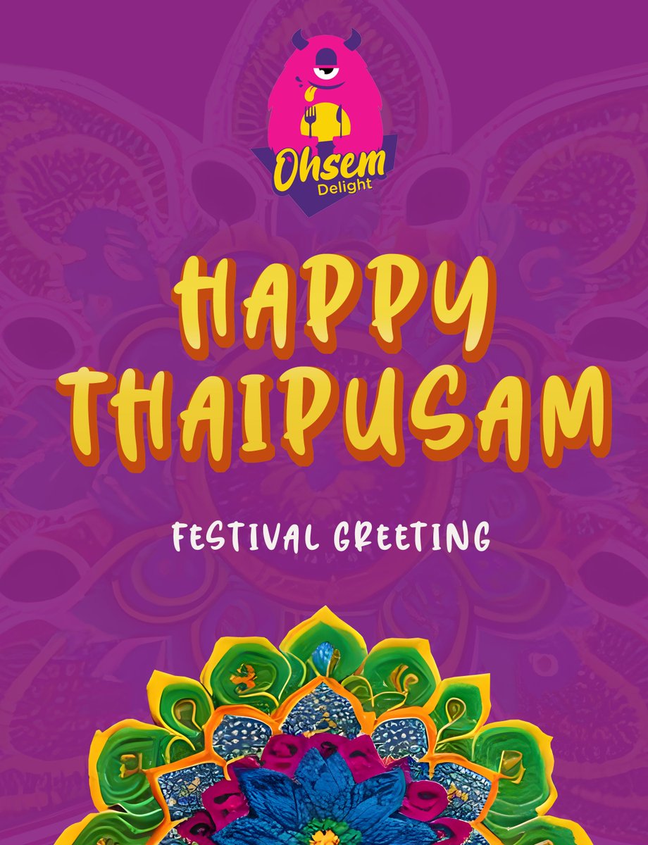 Happy Thaipusam to all those celebrating! May this Thaipusam bring you much happiness and fulfilment. 

#ohsemdelight #thaipusam #Thaipusam2023 #banting #banting #bantingfoodie #bantingfood #kualalangat #bantinglifestyle #ohsemdelight