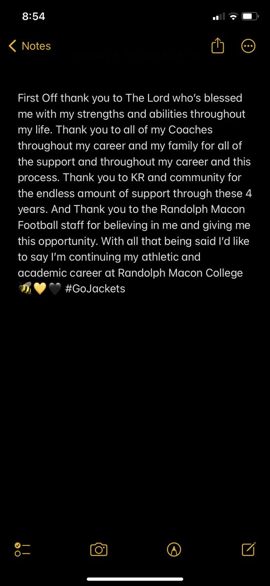 100% All in.. I’m home💛🖤 #GoJackets🐝