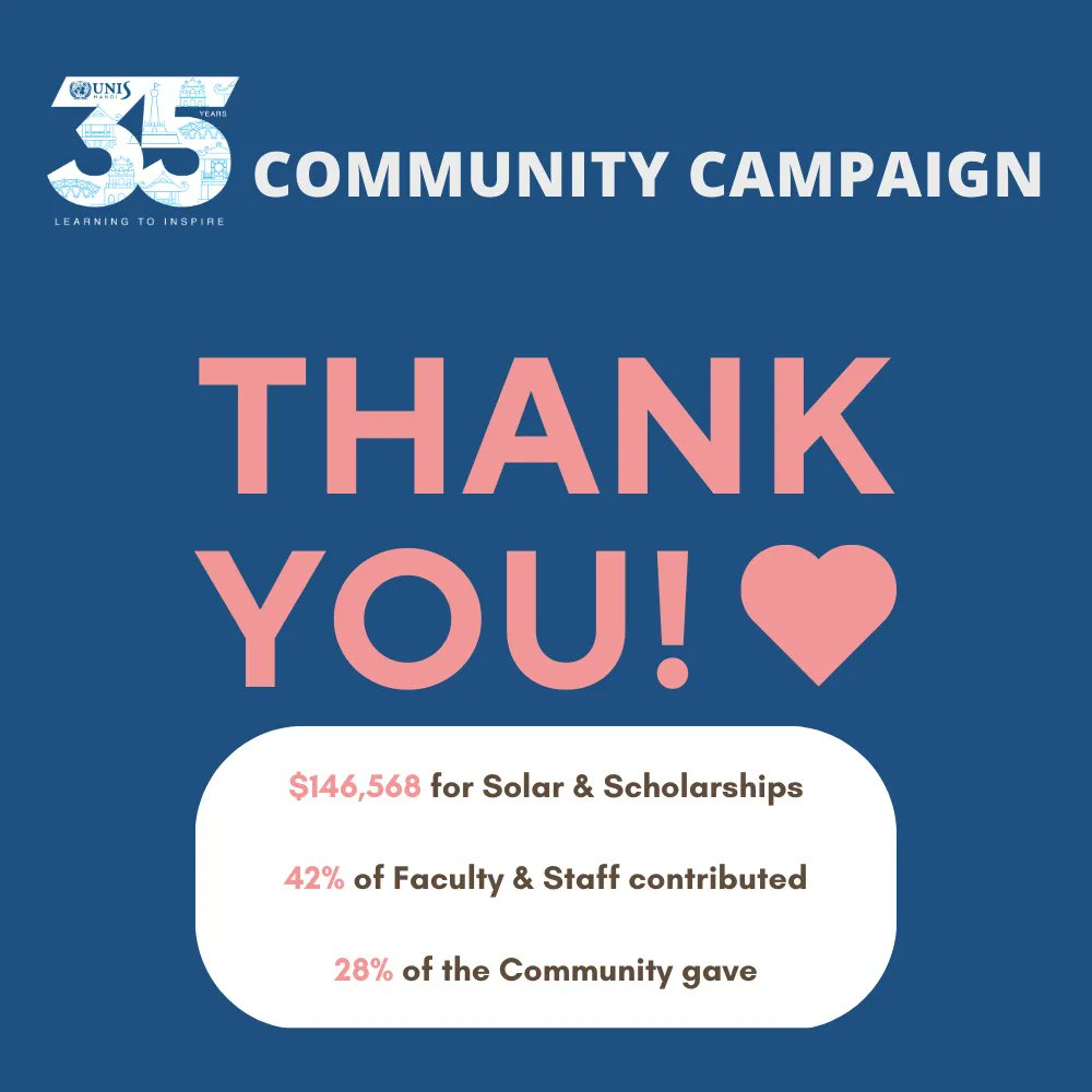 Top #Unschool story: <a href="/UNIS_Hanoi/">UNIS Hanoi</a>: 'A huge "THANK YOU!" to #UNISHanoi community members who have supported and donated to make this record-breaking community success possible! Another 2 scholarship years are secured &amp; 20… , see more tweetedtimes.com/v/6803?s=tnp