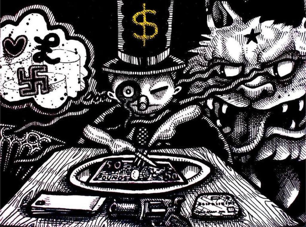 GeorgeXMuhammad's tweet image. Blood Money!  The vast profits generated from conventional, proxy, and hybrid wars benefit the ultra-rich central bankers, the international billionaire financiers, and the mega-war profiteers.  #beyondanalysis #truthcommandos #truthcommando #georgemuham… instagr.am/p/CoQy8KHp24P/