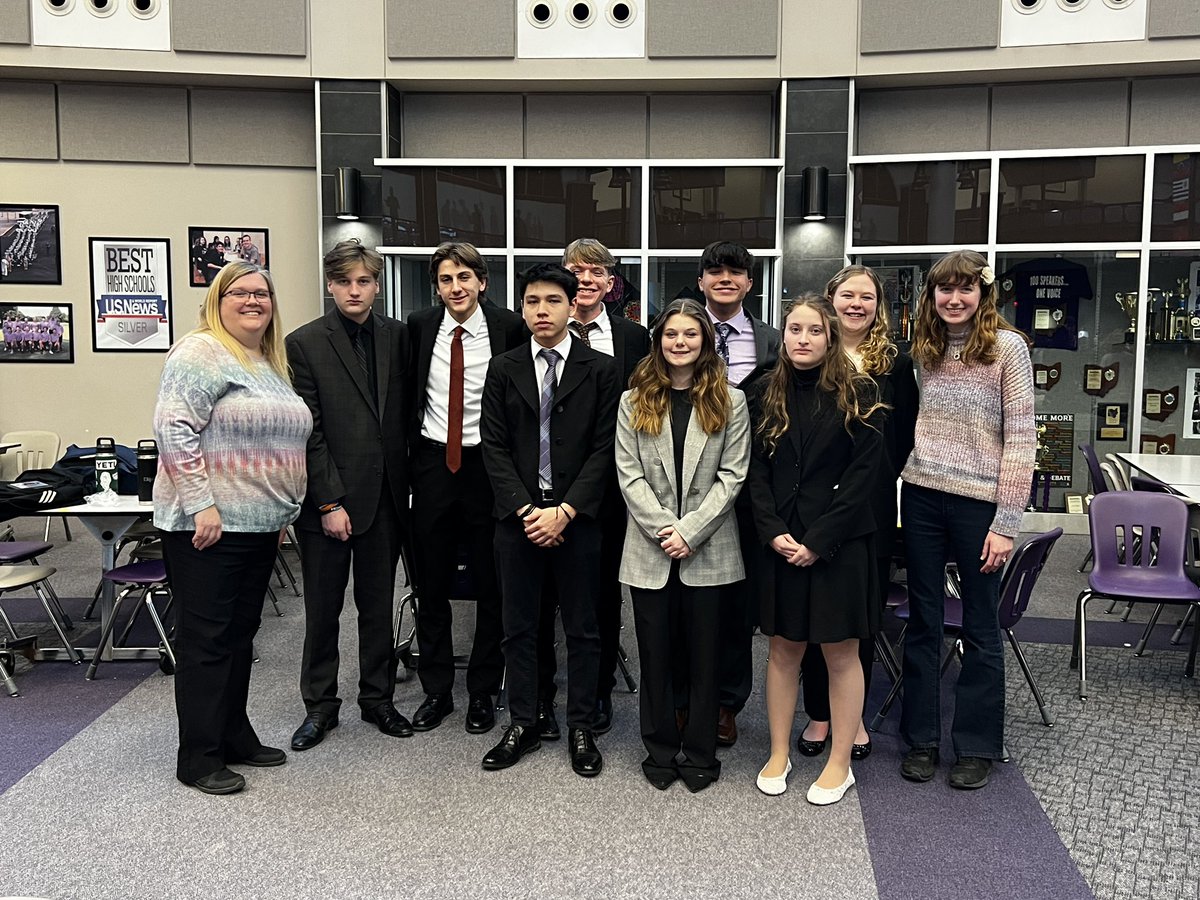 State Bound! Our State Speech &amp; Debate Qualifiers and Alternate!  Way to go!  Shot of our whole team competing today at Littles. PF - Derek &amp; Eli; POI - Violet &amp; Savannah; Congress - Max.
<a href="/WeAreStrasburg/">Strasburg-Franklin Local Schools</a>