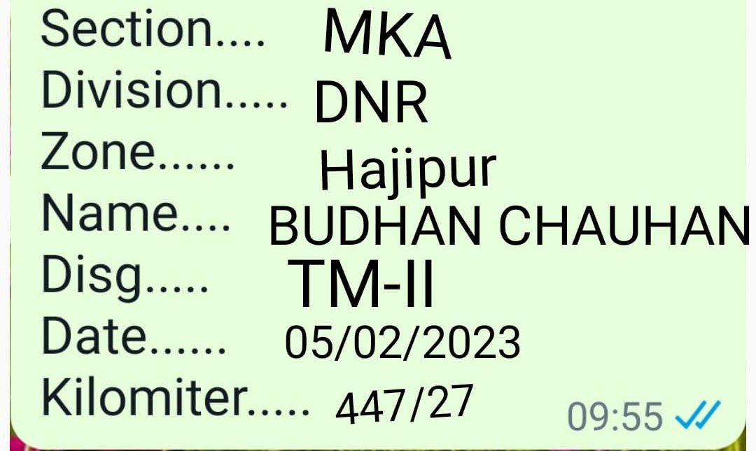 loyalrailsevak's tweet photo. @PMOIndia
@AshwiniVaishnaw
@raosahebdanve
@IR_CRB
@RailMinIndia
@LabourMinistry
@GMNWRailway
@DRMJaipur
@GM_ECRly
@DrmDnr 
हर दिन 1-2 ट्रेकवीर शहीद हो रहें है,ट्रेक मेंटेनरों के जान की कोई क़ीमत नहीं?सुरक्षा जांच कमिटी गठित करो,रक्षक डिवाइस दो
जागो सरकार !
#SaveTracmenSaveRailway https://t.co/7NjF4d8k3v