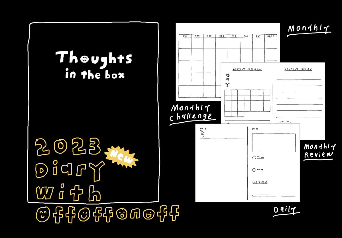 2023 다이어리 <Thoughts in the box>가 블로그에 업로드 되었습니다!
우리 같이 기록해요 ~ ✏️

m.blog.naver.com/offoffonoff/22…